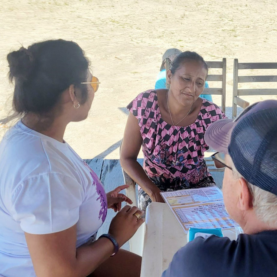 Serving and fellowship moment